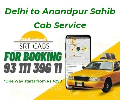 Delhi to Anandpur Sahib Cab Hire