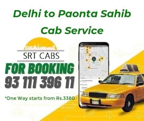 Delhi to Paonta Sahib Cab Hire